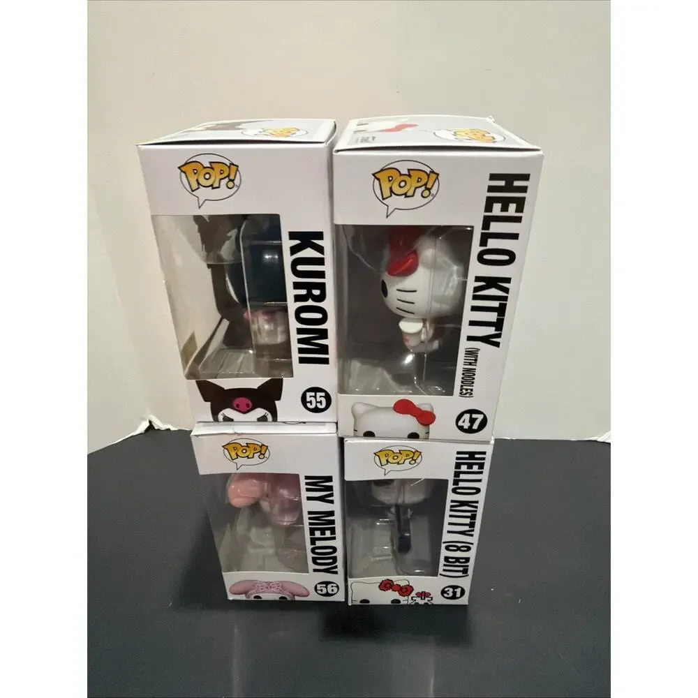 Lot Of 4 Funko Pop! Vinyl: Sanrio - Hello Kitty #31,47,55 And 56 In Protectors